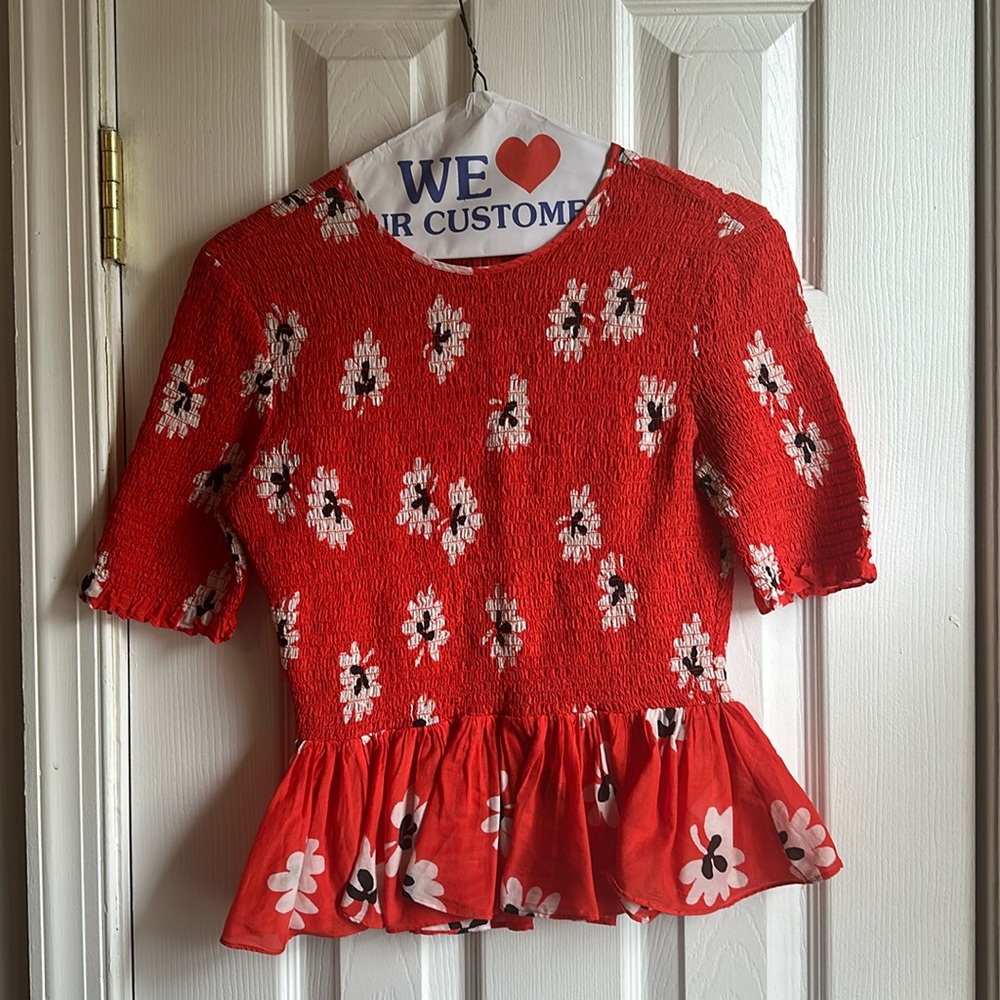 Ganni Red Top - Picture 2 of 5